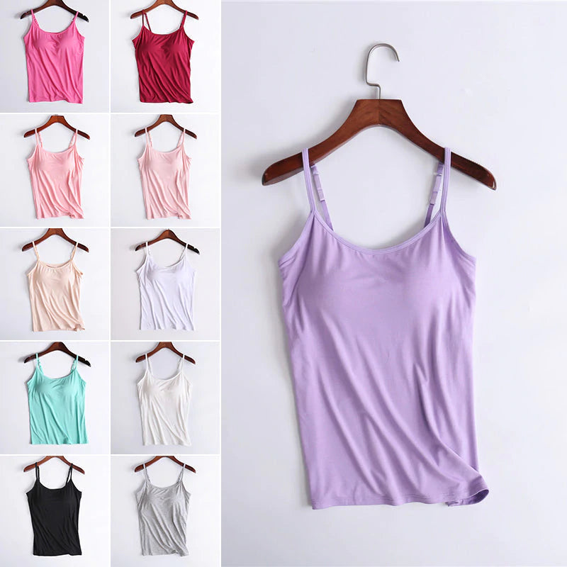 Locker sitzendes Tanktop mit integriertem BH