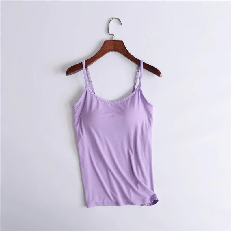 Locker sitzendes Tanktop mit integriertem BH