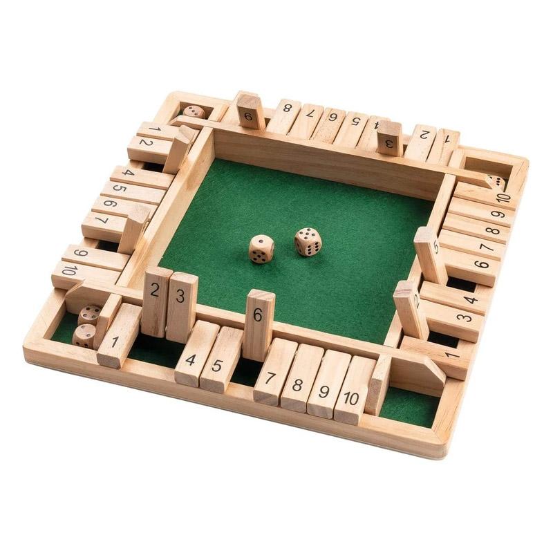 „Shut The Box“-Spiel – Lustiges Tisch-Mathespiel für Erwachsene und Kinder