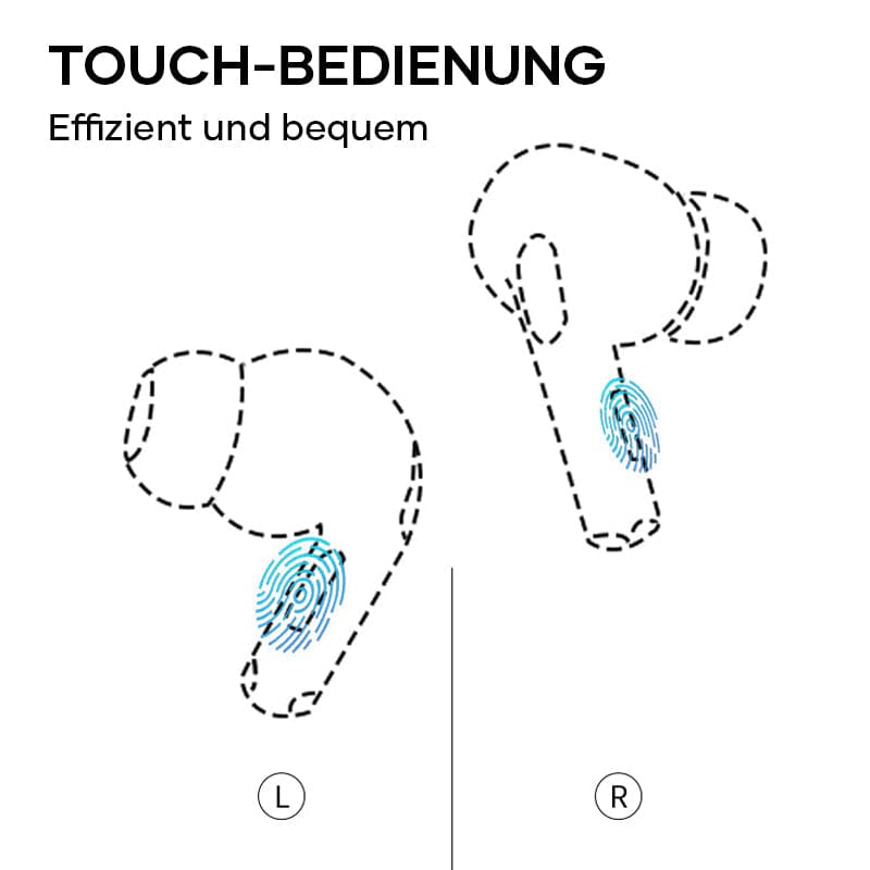 Bluetooth-Ohrhörer mit Geräuschunterdrückung