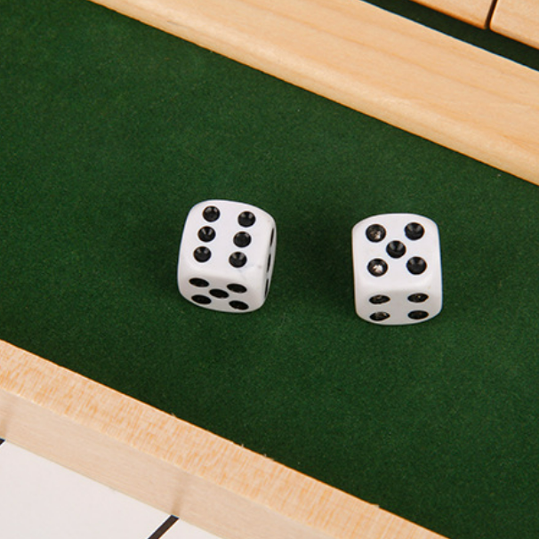 „Shut The Box“-Spiel – Lustiges Tisch-Mathespiel für Erwachsene und Kinder