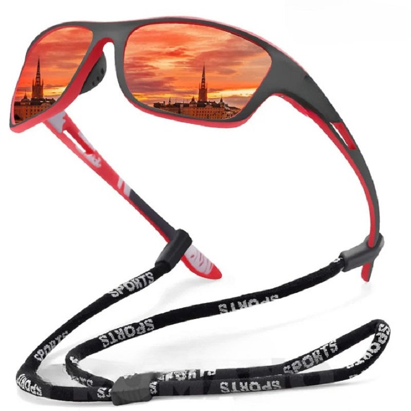 Blendfreie Outdoor-Sportsonnenbrille mit polarisierten Gläsern