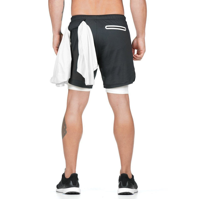 2 in 1 Shorts Sicherheitstasche Fitness-hose