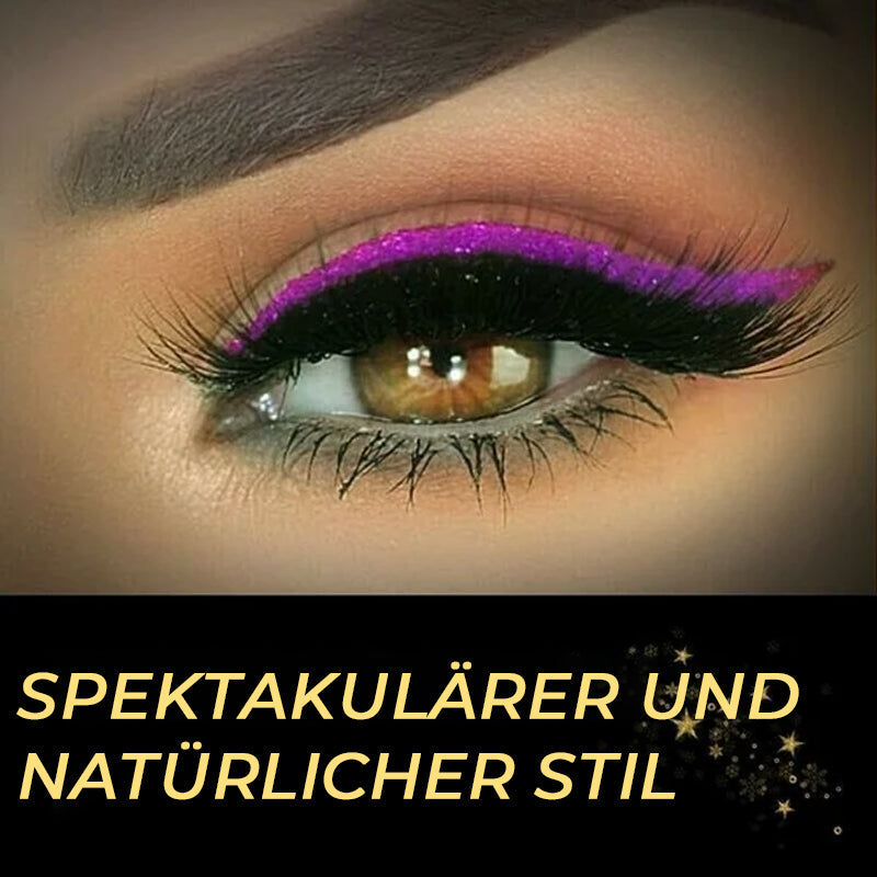 Wasserdichter und wiederverwendbarer Eyeliner und Wimpernaufkleber