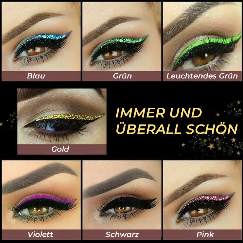 Wasserdichter und wiederverwendbarer Eyeliner und Wimpernaufkleber