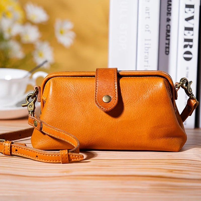 Vintage handgemachte Ledertasche