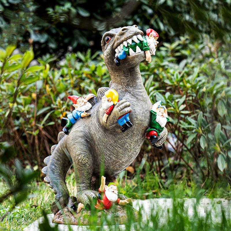 Dinosaurier, der Zwerg isst Ornament