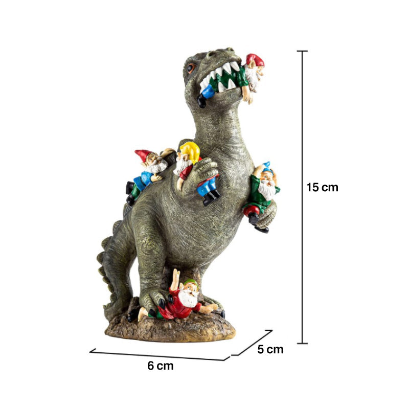 Dinosaurier, der Zwerg isst Ornament