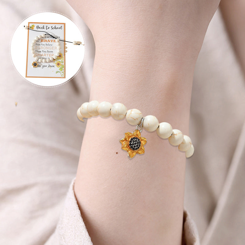 Sonnenblumen Armband - „Back to School“