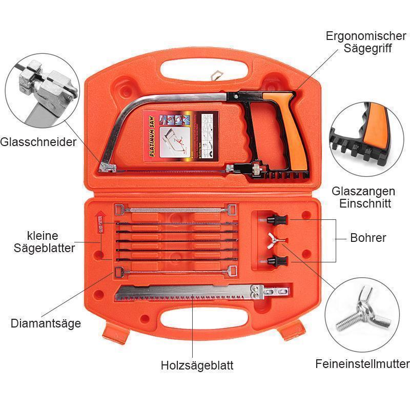 DOMOM Mini Multifunktionale Bügelsäge Tragbare 12 in 1 Säge Set - hallohaus