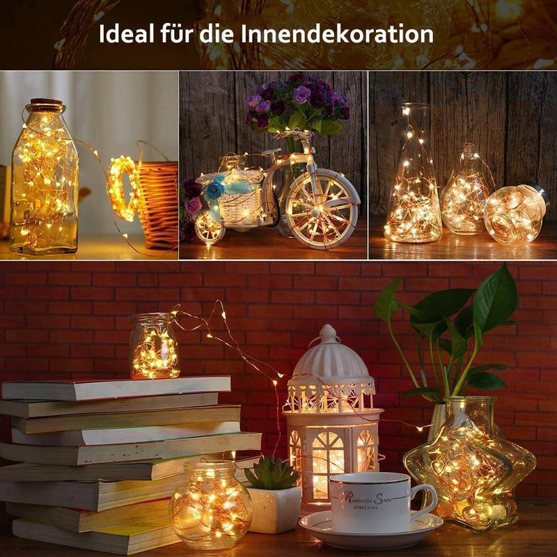 LED Flaschenlicht Korken Nachtlicht DIY Deko Geschenk