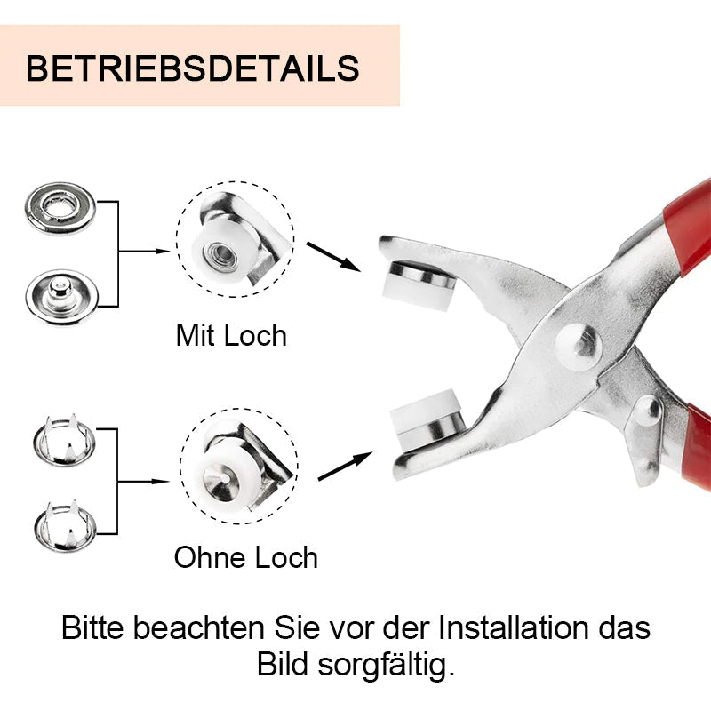 Metall Druckknöpfen Bausatz