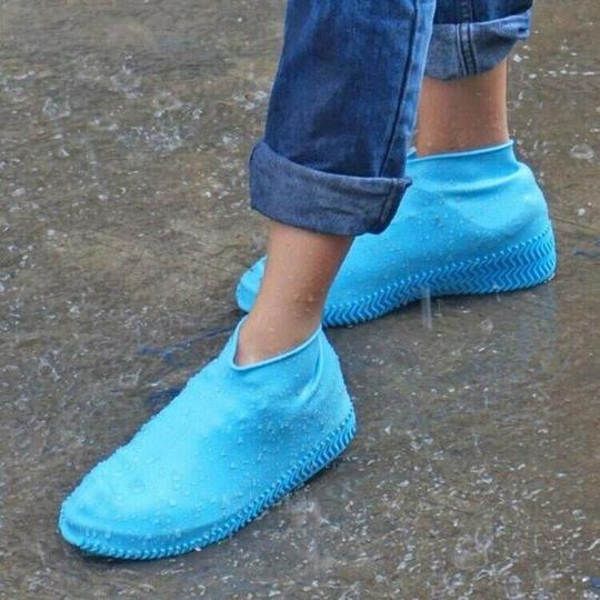 Unisex Wasserdichte Silikon Überschuhe, ein Paar