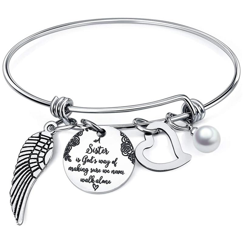 Niemals alleine gehen - Schwester Armband