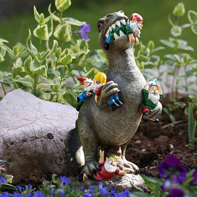 Dinosaurier, der Zwerg isst Ornament