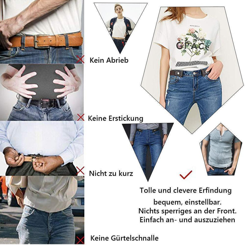 Super Elastischer Schnallenfreier Gürtel für Damen und Herren