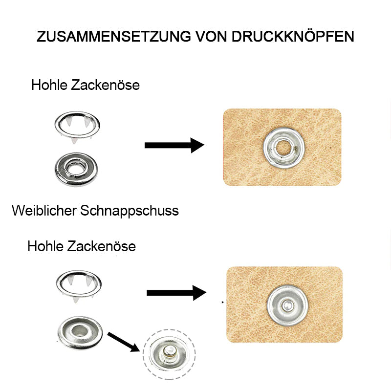 Metall Druckknöpfen Bausatz