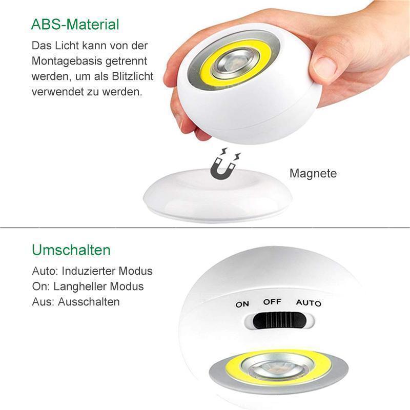 Abnehmbares LED-Sensorlicht mit USB-Aufladung