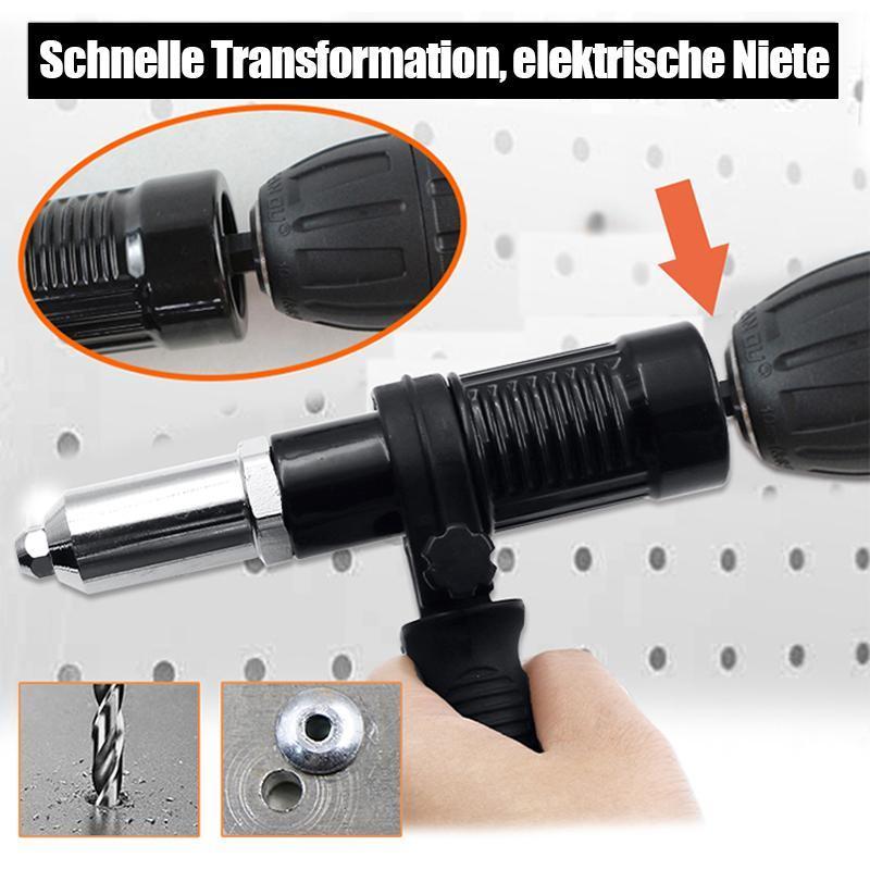 【🔥50% RABATT 🔥】Professionelles Nietpistolen-Adapter-Kit 🛠Mit 4 Stk. Verschiedene Düsenschrauben