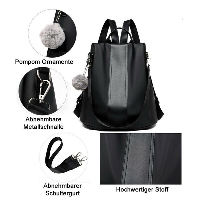 Antidiebstahle Doppelschultertasche - hallohaus