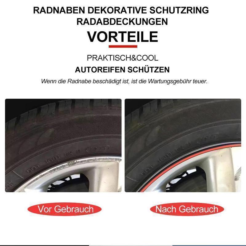 Radnaben Dekorative Schutzring für Auto, 8m, 2+1 Frei