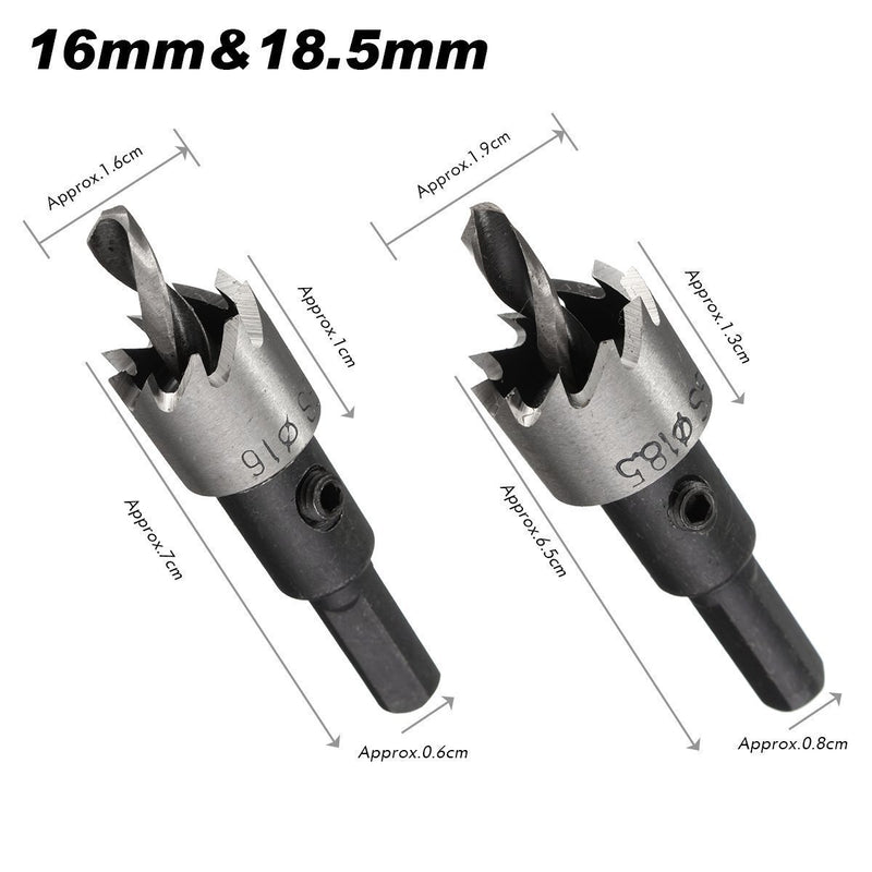 Carbide Spitze HSS Bohrer Lochsäge Set, 16-30mm, 5PCS - hallohaus