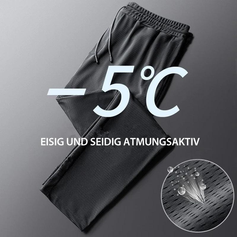 Männer Eisseide Fitness Elastische Yoga Hose