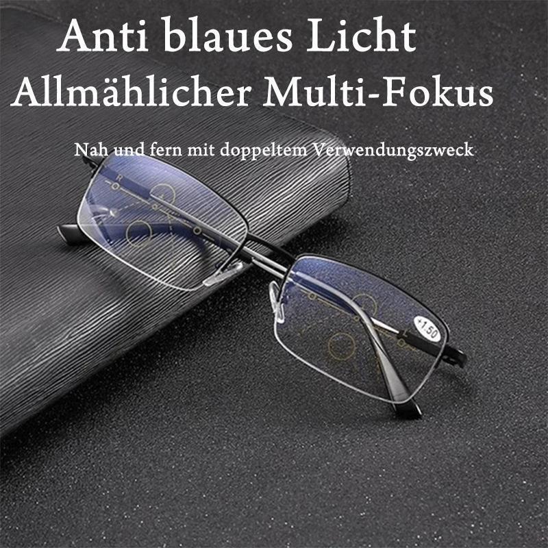 Titanium progressive Dual-Use-Lesebrille für nah und fern