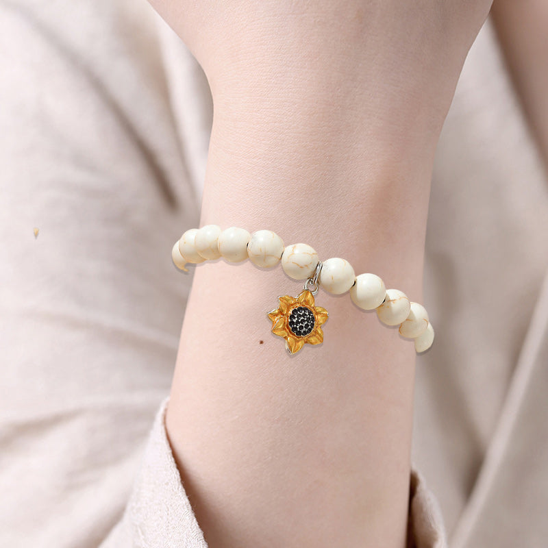 Sonnenblumen Armband - „Back to School“