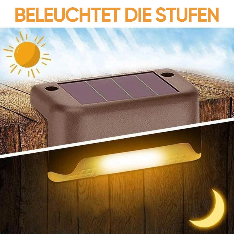 Solar-Außentreppenleuchten (4 Stk)