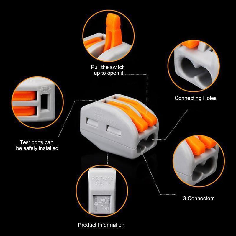 Universal Wire Connector Terminal Block For Fast Wiring (10 PCS)