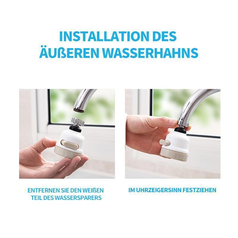 Wasserhahnkopf - 360 ° drehbarer ABS-Wasserhahn-Sprühkopfhahn