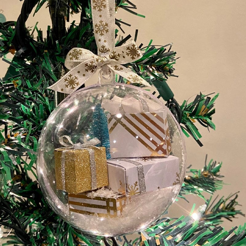 Christbaumschmuck transparente Kugel