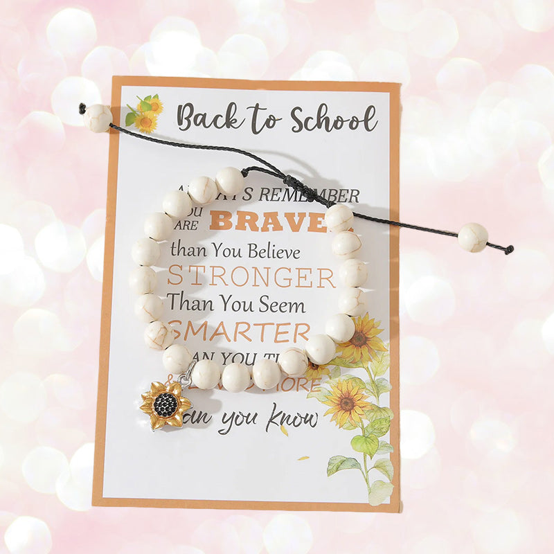 Sonnenblumen Armband - „Back to School“