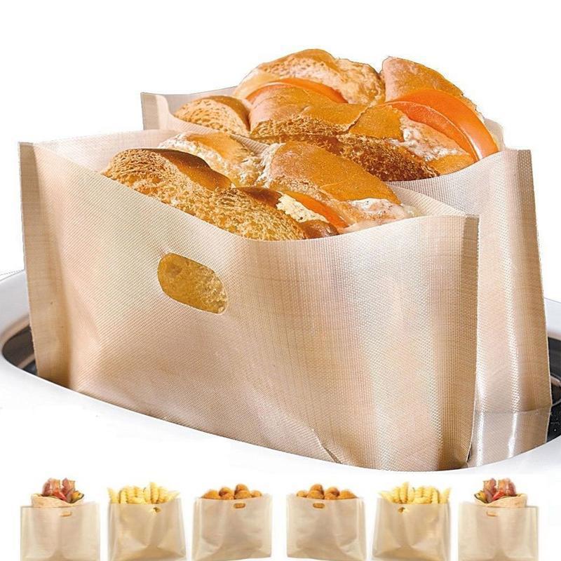 Wiederverwendbare antihafte Toastabags, 5 Stücke