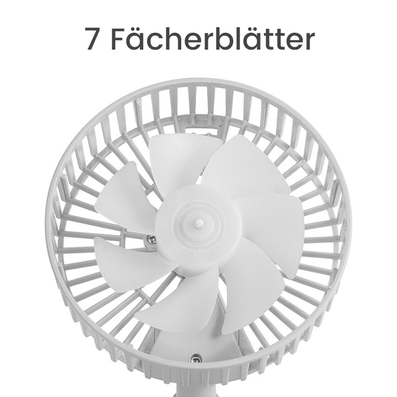 Höhenverstellbarer, wiederaufladbarer Teleskop-Standventilator