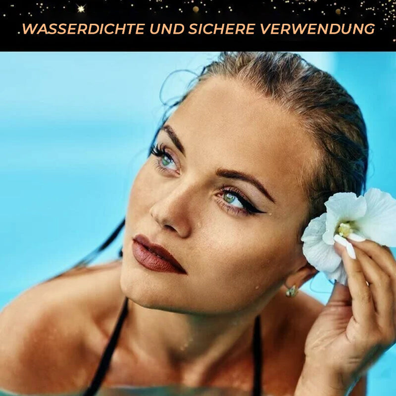 Wasserdichter und wiederverwendbarer Eyeliner und Wimpernaufkleber