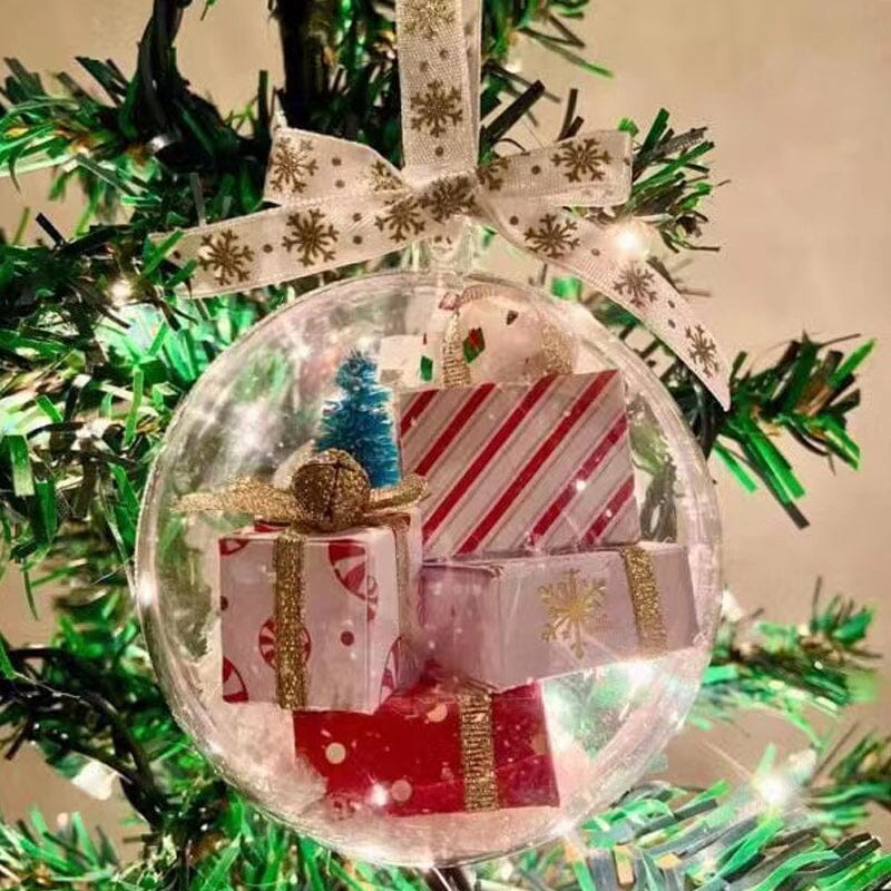 Christbaumschmuck transparente Kugel