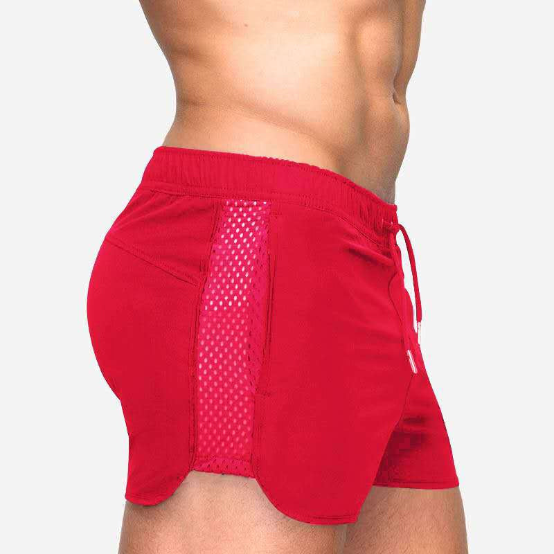 Atmungsaktive Sommer-Strandshorts Aus Mesh Für Herren