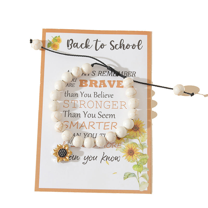 Sonnenblumen Armband - „Back to School“