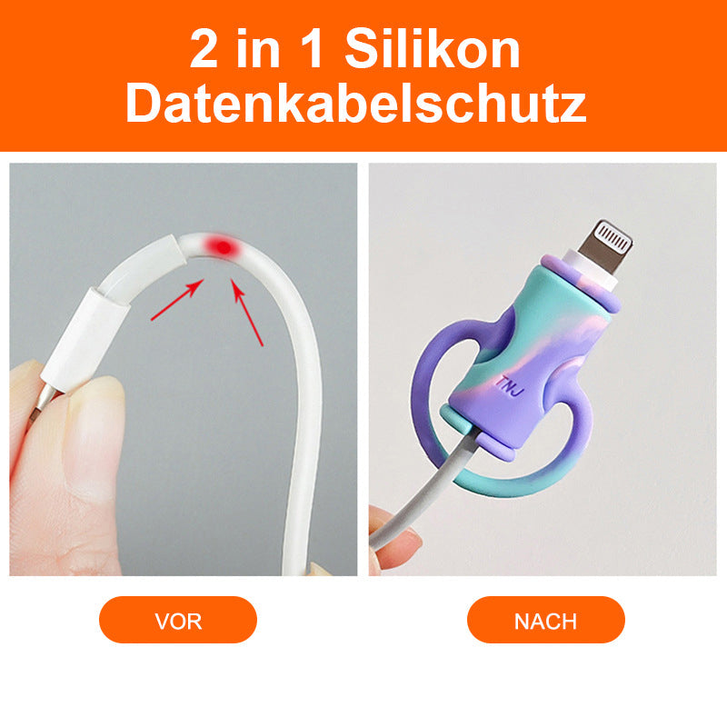 2 in 1 Silikon Datenkabelschutz