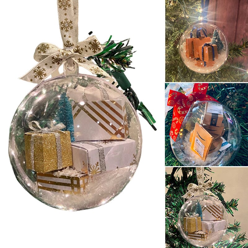 Christbaumschmuck transparente Kugel